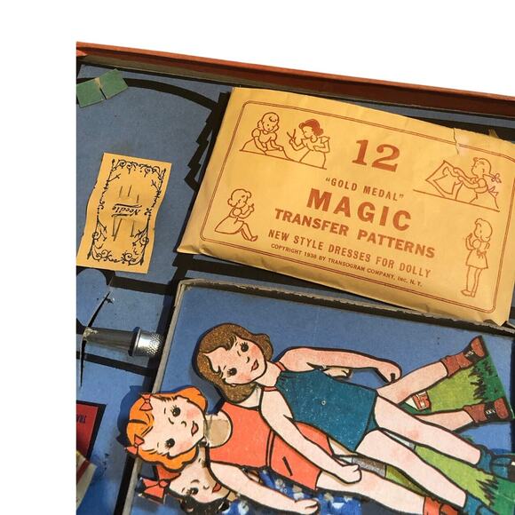 Vintage, rare, magic, sewing kit, 1938 USA made original box - Picture 12 of 14